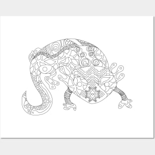 vector axolotl ecopop Posters and Art